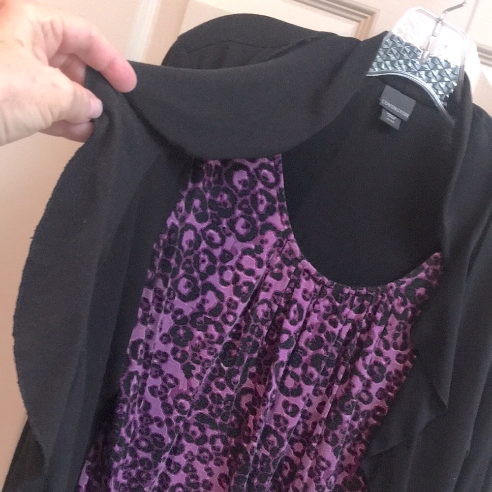 β2 in 1β Purple Leopard & Black Jersey Tunic - Picture 4 of 7
